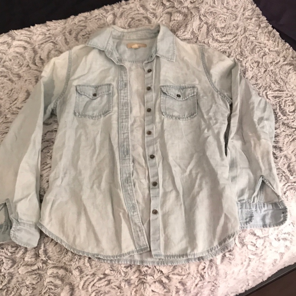 Denim button up shirt